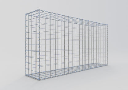 Gabion 200 cm x 100 cm x 40 cm (L x H x P), mailles 10 cm x 10 cm, spirale