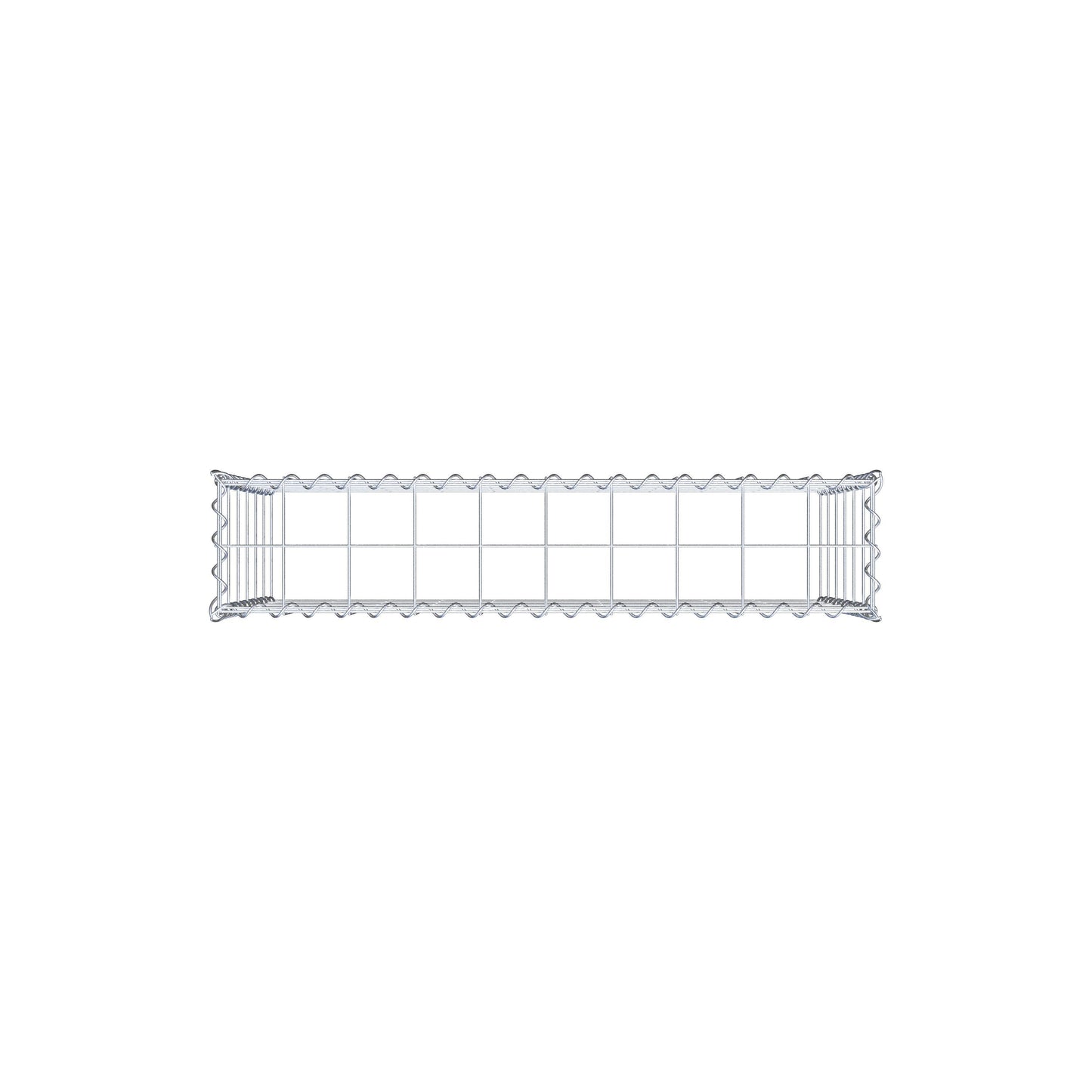 Gabion rapporté type 3 100 cm x 60 cm x 20 cm (L x H x P), mailles 10 cm x 10 cm, spirale