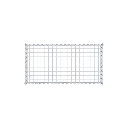 Gabion rapporté type 3 100 cm x 20 cm x 50 cm (L x H x P), mailles 5 cm x 5 cm, spirale