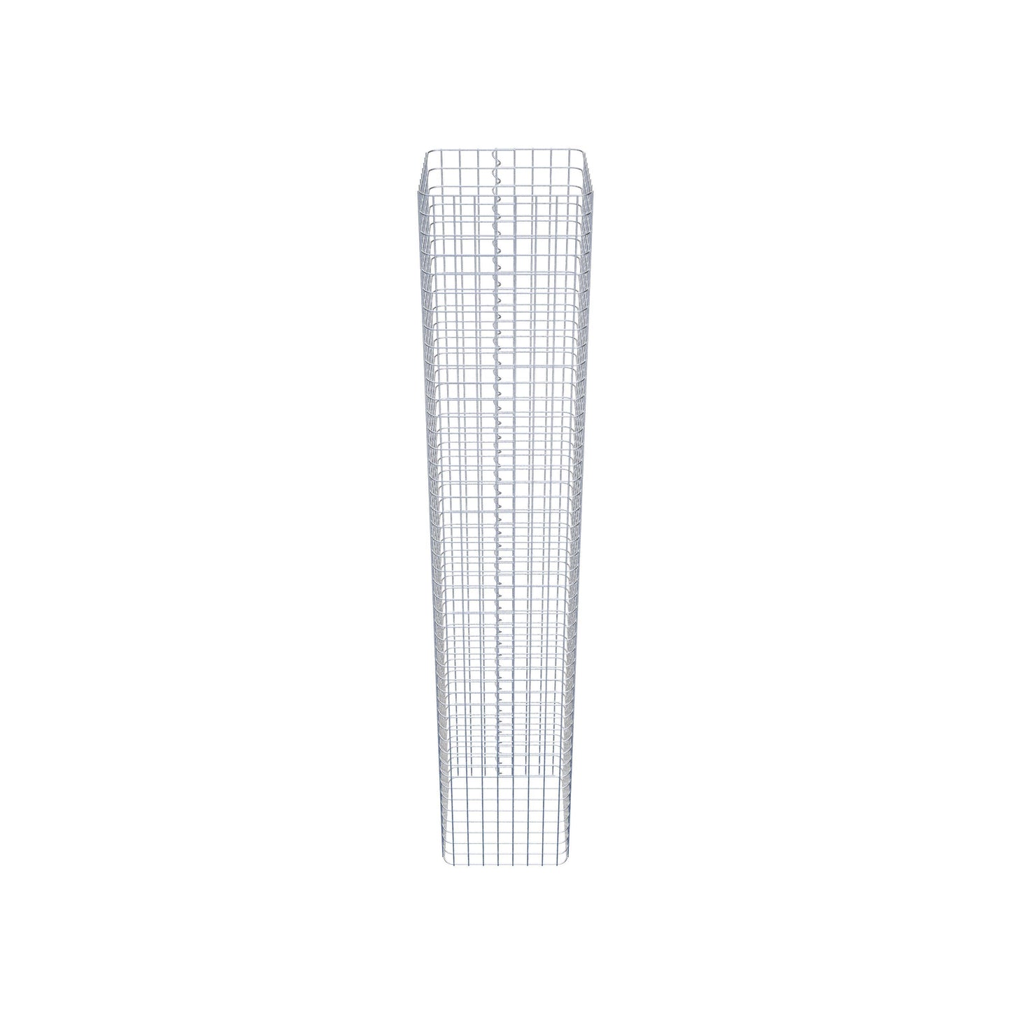 Colonne de gabion carrée 42 cm x 42 cm, 230 cm de hauteur, MW 5 cm x 5 cm