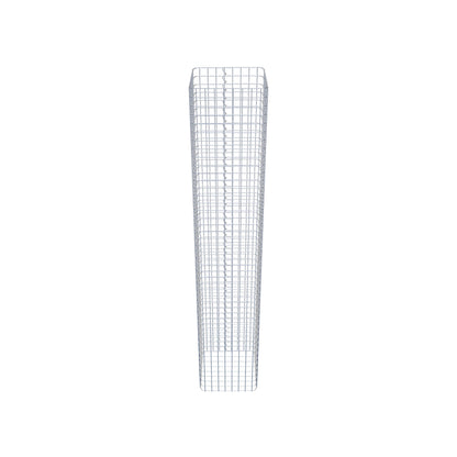 Colonne de gabion carrée 42 cm x 42 cm, 230 cm de hauteur, MW 5 cm x 5 cm