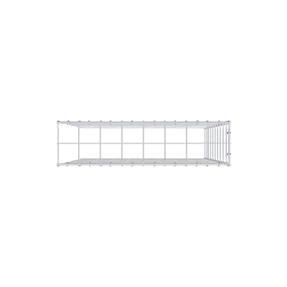 Monteret gabion type 4 100 cm x 80 cm x 20 cm (L x H x D), maskestørrelse 10 cm x 10 cm, C-ring