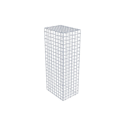 Gavión 100 cm x 40 cm x 30 cm (L x A x P), malla 5 cm x 5 cm, anillo en C