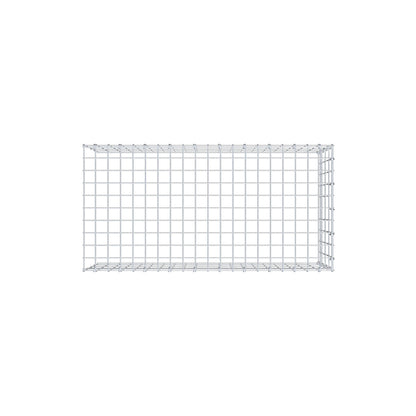 Monteret gabion type 4 100 cm x 40 cm x 50 cm (L x H x D), maskestørrelse 5 cm x 10 cm, C-ring