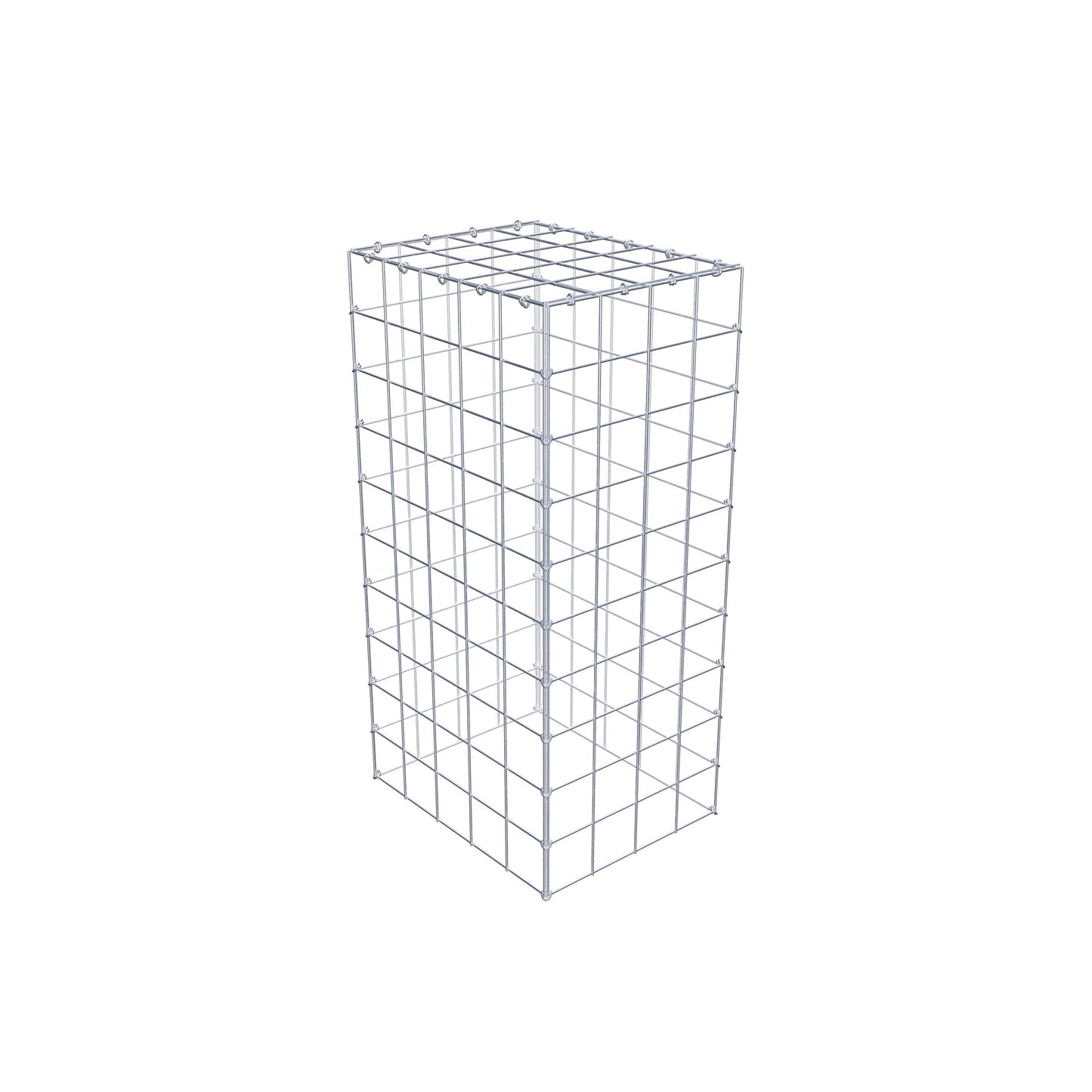 Gabião Tipo 3 100 cm x 50 cm x 40 cm (C x A x P), malhagem 10 cm x 10 cm, anel C