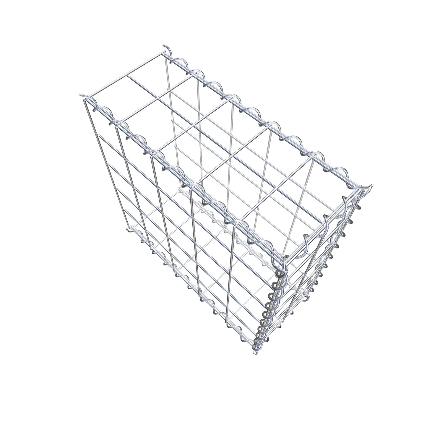 Anbaugabione Typ 2 50 cm x 50 cm x 20 cm (L x H x T), Maschenweite 10 cm x 10 cm, Spirale