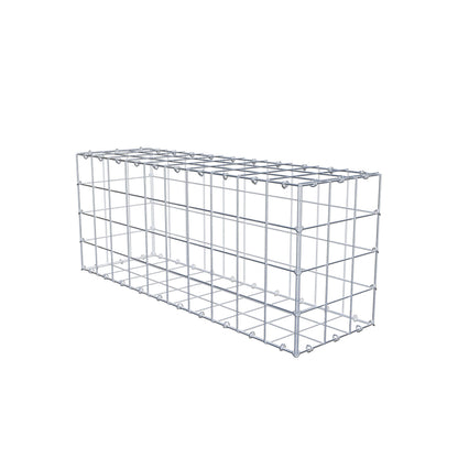 Gabião 100 cm x 40 cm x 30 cm (C x A x P), malhagem 10 cm x 10 cm, anel C
