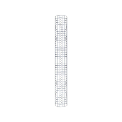 Colonne de gabion ronde 27 cm de diamètre, 200 cm de hauteur, maille 5 cm x 5 cm