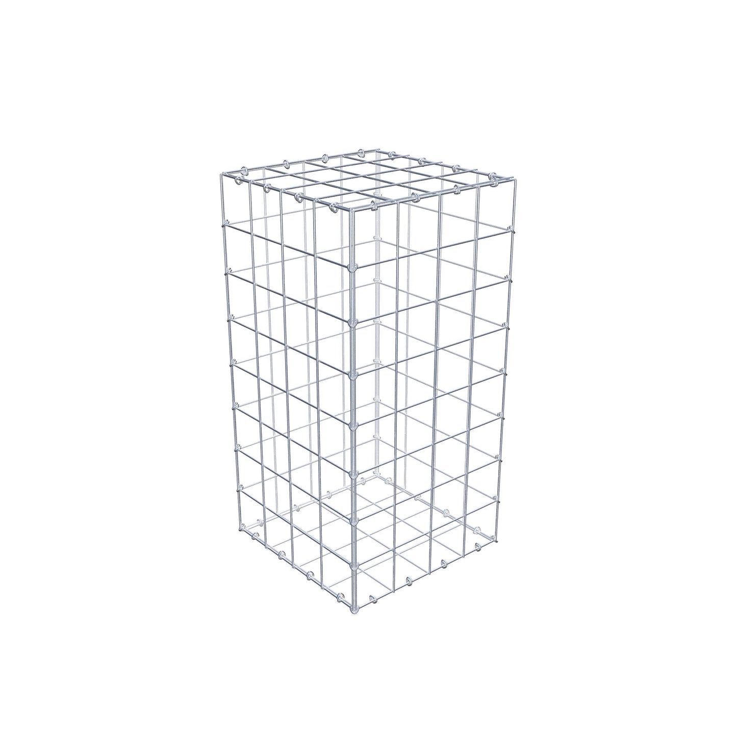 Gabion 80 cm x 40 cm x 40 cm (L x H x D), maskestørrelse 10 cm x 10 cm, C-ring