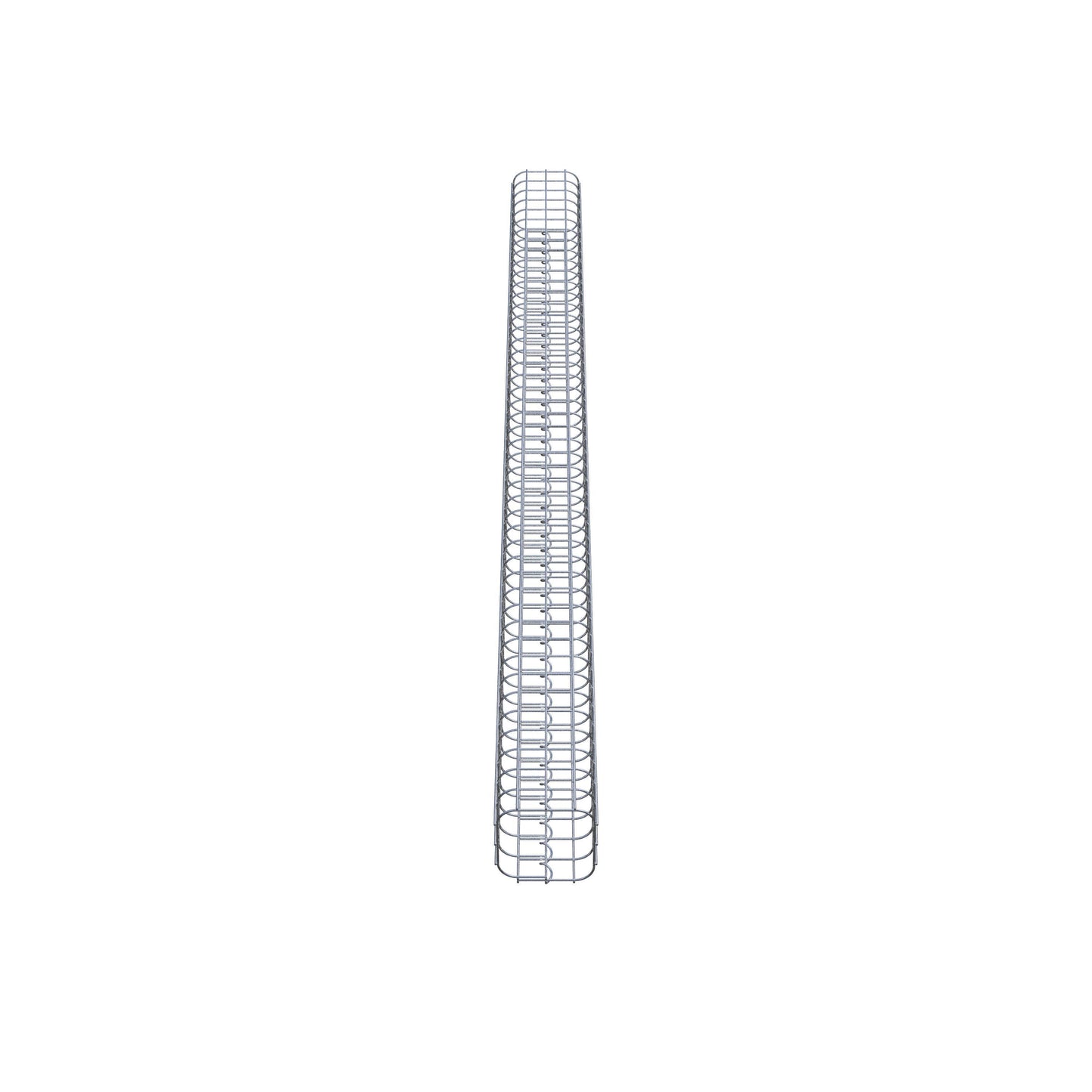 Colonna di gabbioni quadrata 17 cm x 17 cm, 230 cm di altezza, MW 5 cm x 5 cm