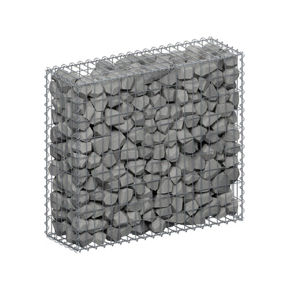 Gabione 100 cm x 90 cm x 30 cm (L x H x T), Maschenweite 5 cm x 10 cm, Spirale