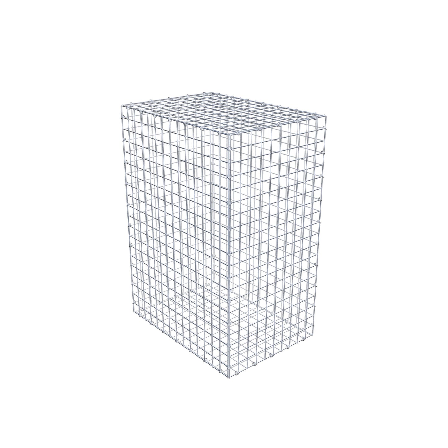 Gabião 100 cm x 70 cm x 50 cm (C x A x P), malhagem 5 cm x 5 cm, anel C