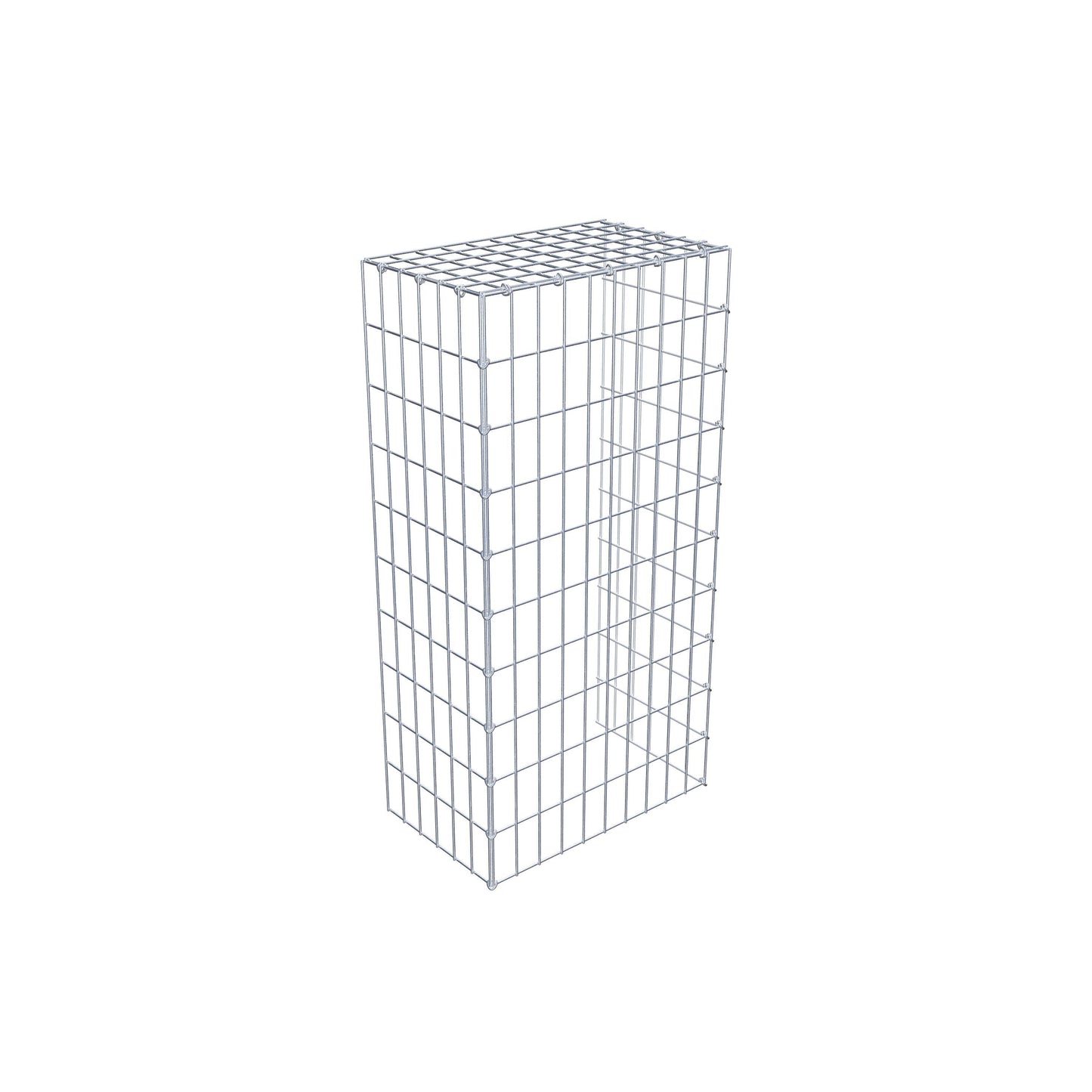 Gabião Tipo 4 100 cm x 30 cm x 50 cm (C x A x P), malhagem 5 cm x 10 cm, anel C