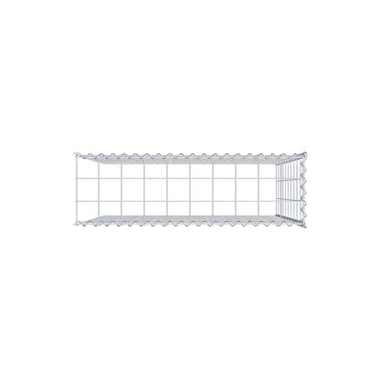 Gabion rapporté type 4 100 cm x 100 cm x 30 cm (L x H x P), mailles 10 cm x 10 cm, spirale