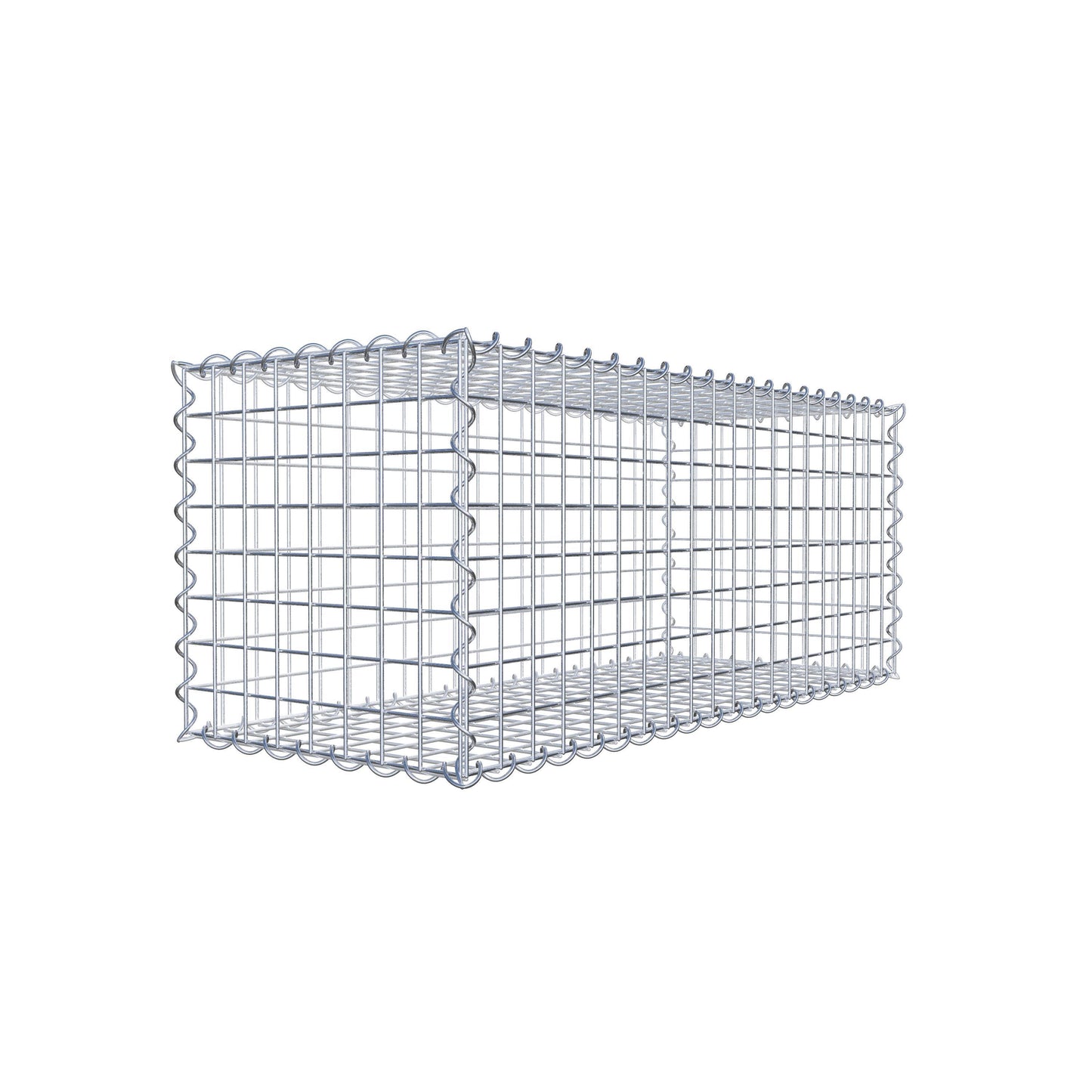 Gabion 100 cm x 40 cm x 40 cm (L x H x P), mailles 5 cm x 5 cm, spirale