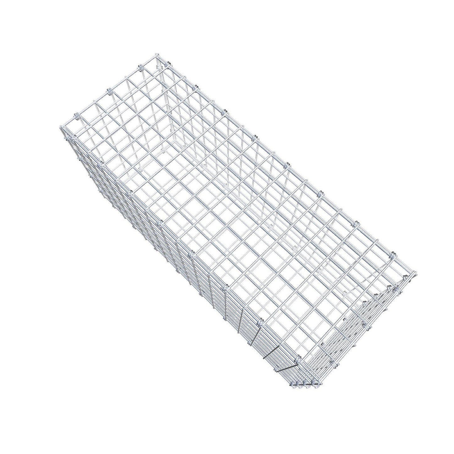Gabion 80 cm x 40 cm x 30 cm (L x H x P), mailles 5 x 5 cm, anneau en spirale