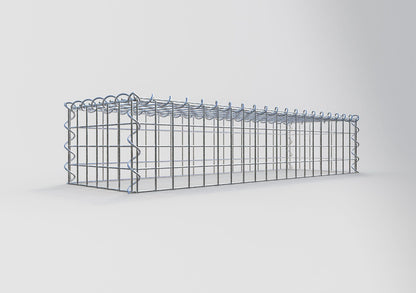 Opvokset gabion type 3 100 cm x 20 cm x 30 cm (L x H x D), maskestørrelse 5 cm x 5 cm, spiral