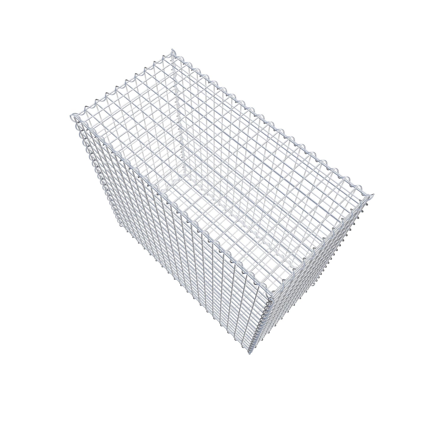 Gabion 100 cm x 90 cm x 50 cm (L x H x D), maskstorlek 5 cm x 5 cm, spiral