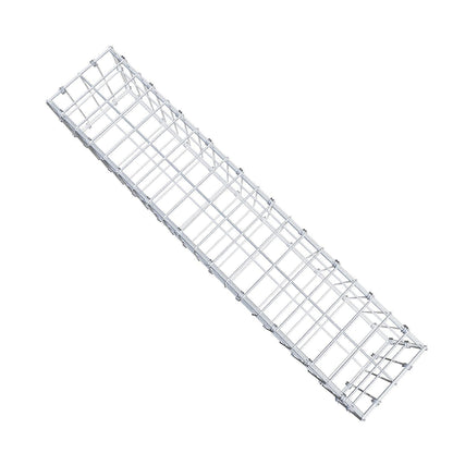 Gabion 100 cm x 20 cm x 20 cm (L x H x P), mailles 5 x 10 cm, anneau en spirale