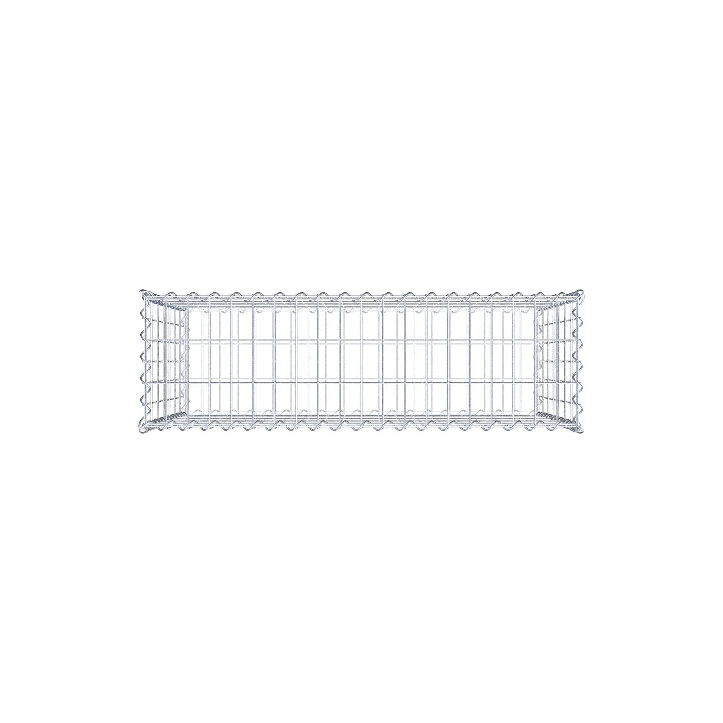 Gabion 100 cm x 70 cm x 30 cm (L x H x D), maskestørrelse 5 cm x 10 cm, spiral