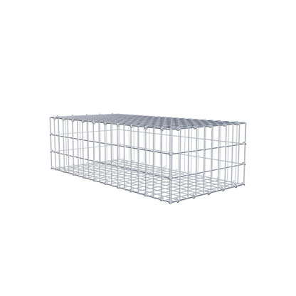 Gabion 100 cm x 30 cm x 50 cm (L x H x D), maskestørrelse 5 cm x 10 cm, C-ring