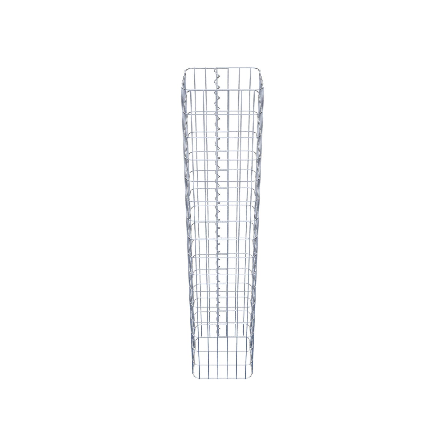 Gabionsøjle firkantet 32 ​​cm x 32 cm, 160 cm højde, MW 5 cm x 10 cm