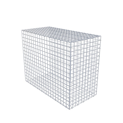 Monteret gabion type 2 100 cm x 80 cm x 50 cm (L x H x D), maskestørrelse 5 cm x 5 cm, C-ring