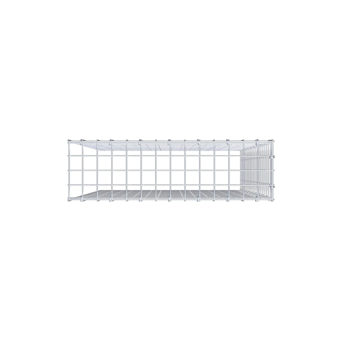 Mounted gabion type 4 100 cm x 70 cm x 20 cm (L x H x D), mesh size 5 cm x 5 cm, C-ring