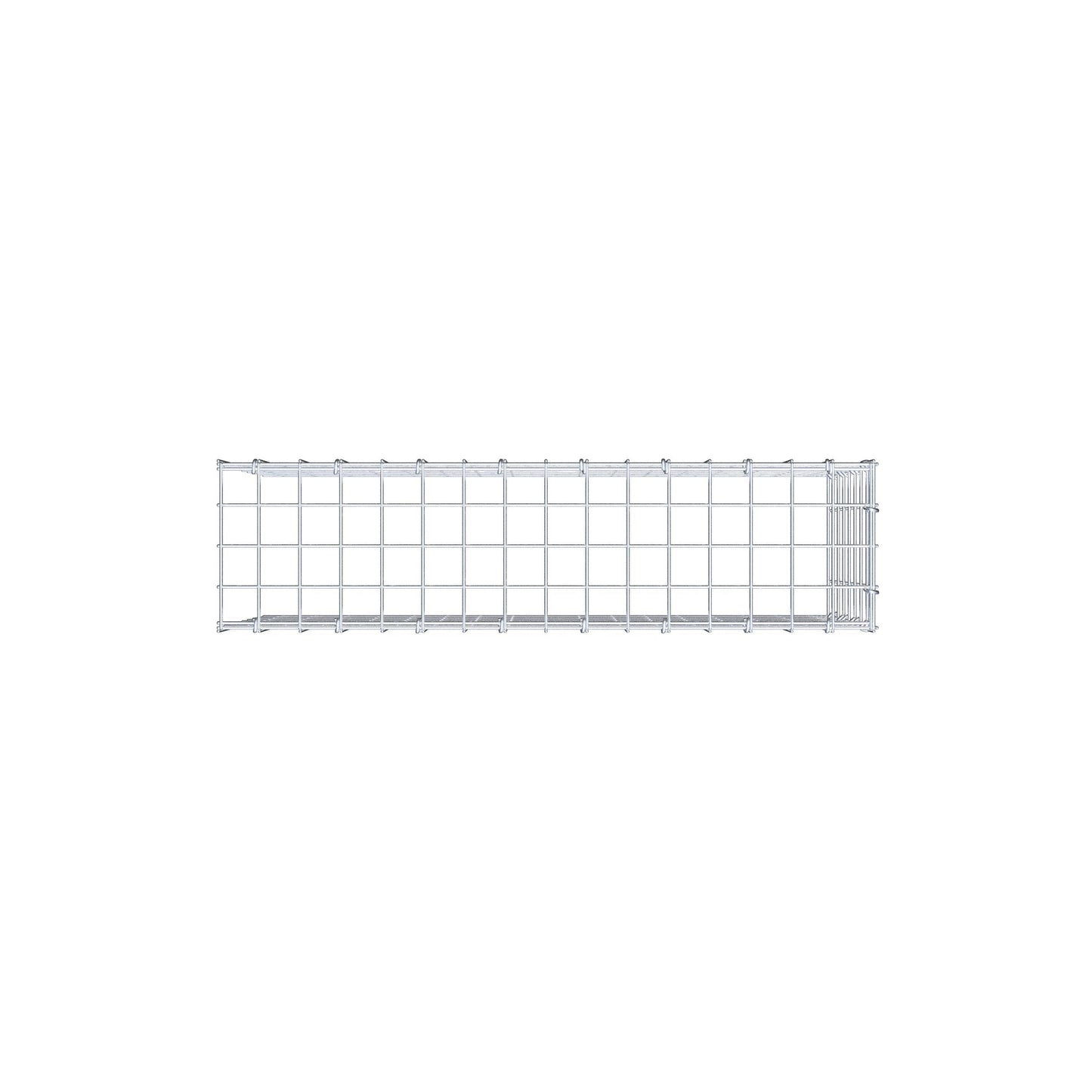 Fourche rapportée type 4 80 cm x 40 cm x 20 cm (L x H x P), mailles 5 cm x 5 cm, anneau C