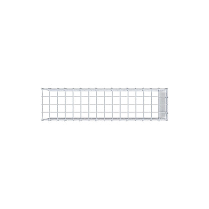 Fourche rapportée type 4 80 cm x 40 cm x 20 cm (L x H x P), mailles 5 cm x 5 cm, anneau C
