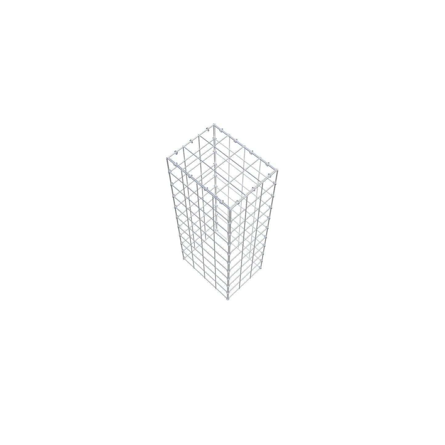 Fourche rapportée type 3 100 cm x 40 cm x 30 cm (L x H x P), mailles 10 cm x 10 cm, anneau en C