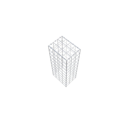 Fourche rapportée type 3 100 cm x 40 cm x 30 cm (L x H x P), mailles 10 cm x 10 cm, anneau en C