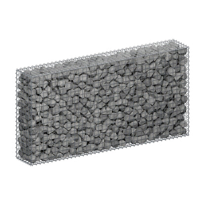 Gabion 200 cm x 100 cm x 30 cm (L x H x P), mailles 5 cm x 5 cm, spirale
