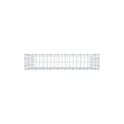 Gabion 100 cm x 100 cm x 20 cm (L x H x P), mailles 5 x 10 cm, anneau en spirale