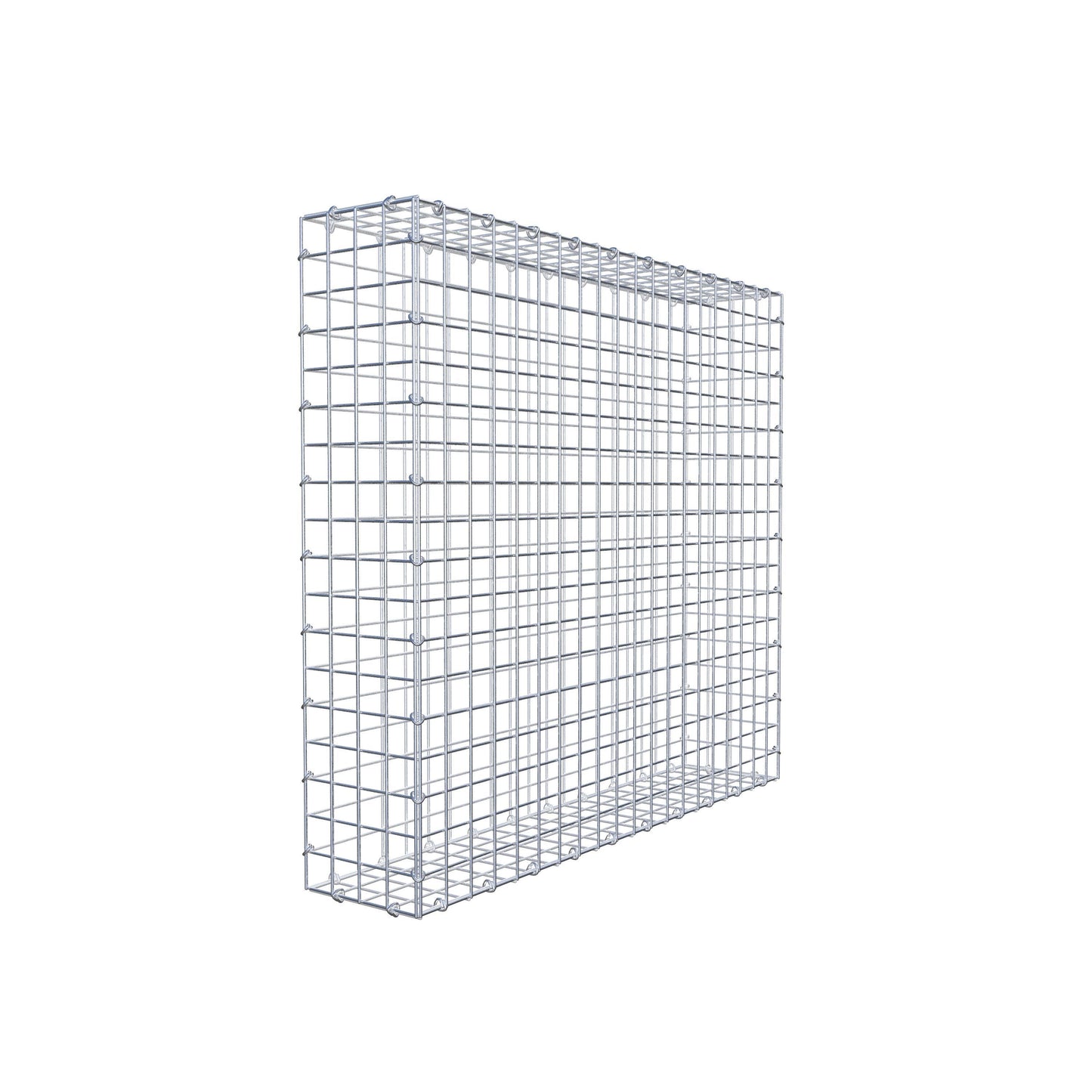 Gabião 100 cm x 90 cm x 20 cm (C x A x P), malhagem 5 cm x 5 cm, anel C