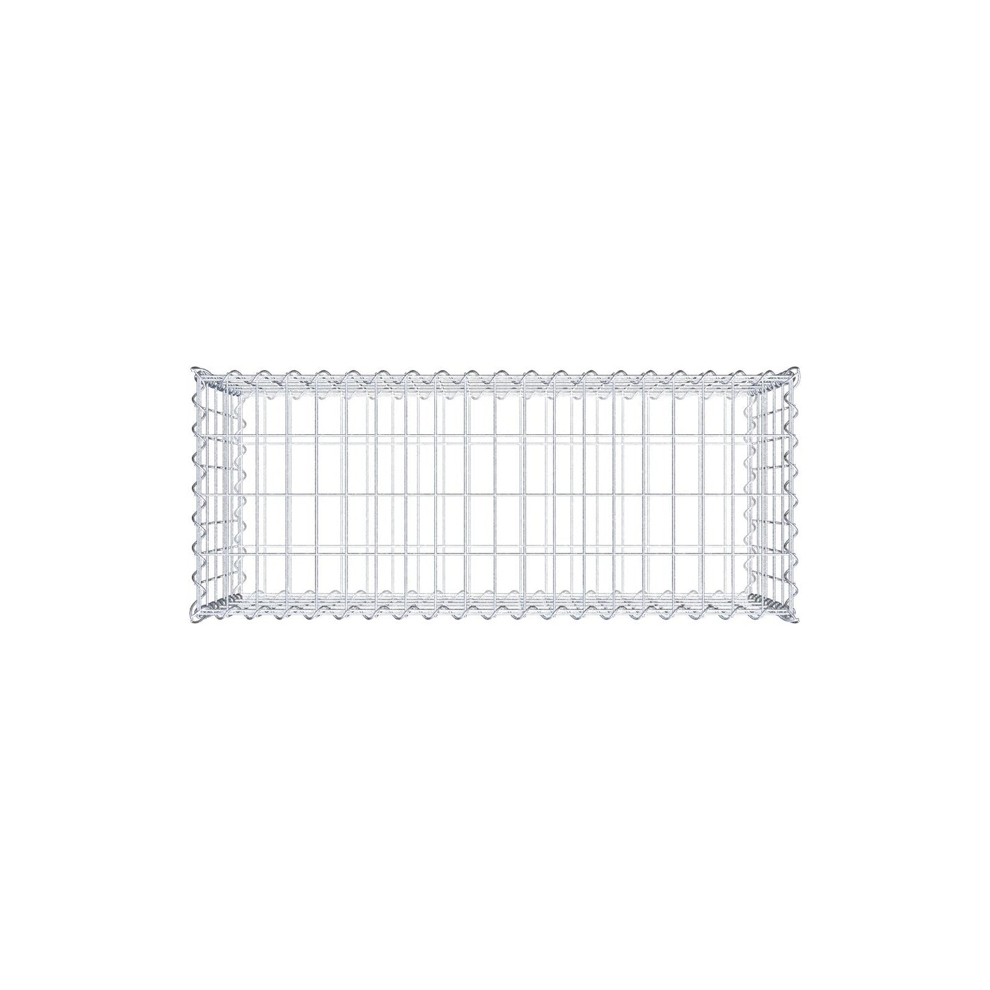 Gabion 100 cm x 50 cm x 40 cm (L x H x D), maskestørrelse 5 cm x 10 cm, spiral