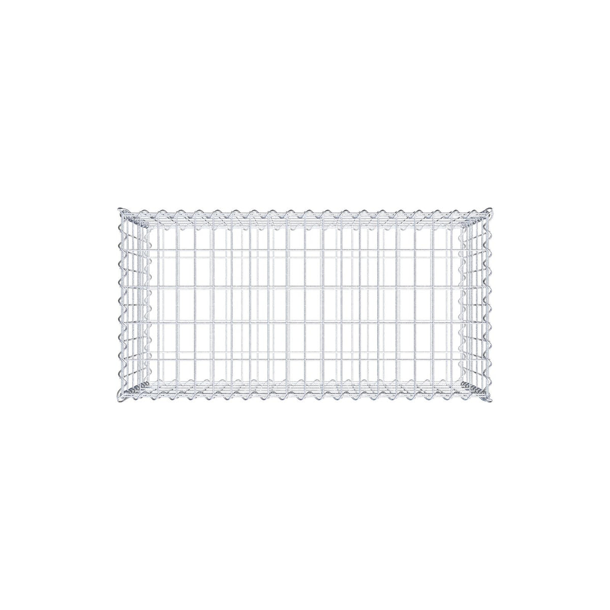 Gabion 100 cm x 50 cm x 50 cm (L x H x P), mailles 5 cm x 10 cm, spirale