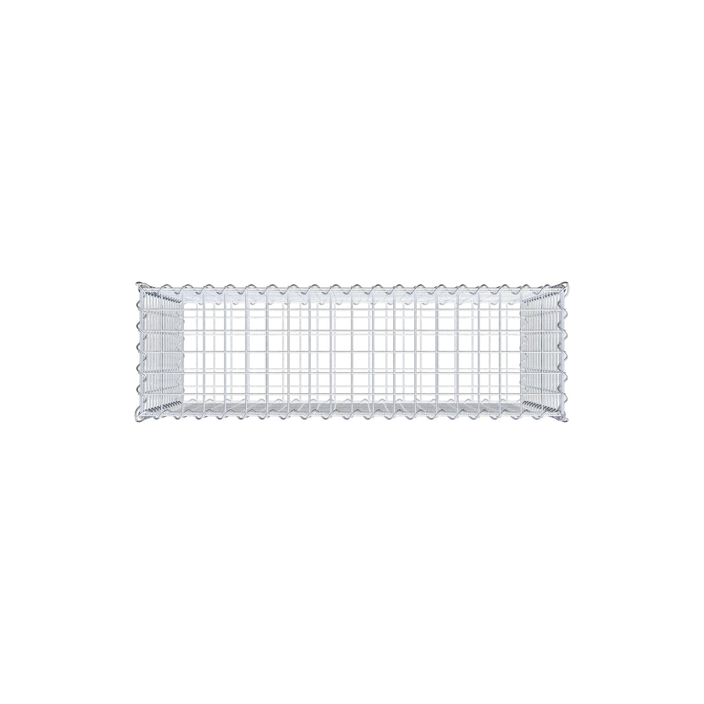 Gabião 100 cm x 70 cm x 30 cm (C x A x P), malhagem 5 cm x 5 cm, espiral