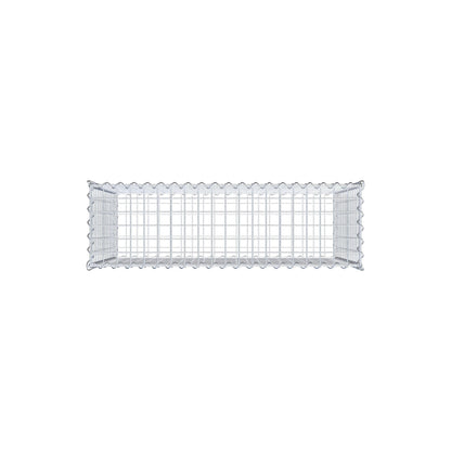 Gabião 100 cm x 70 cm x 30 cm (C x A x P), malhagem 5 cm x 5 cm, espiral