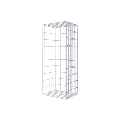 Monteret gabion type 2 100 cm x 30 cm x 40 cm, maskestørrelse 5 cm x 10 cm, C-ring