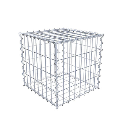 Gabion 40 cm x 40 cm x 40 cm (L x H x P), mailles 5 cm x 10 cm, spirale