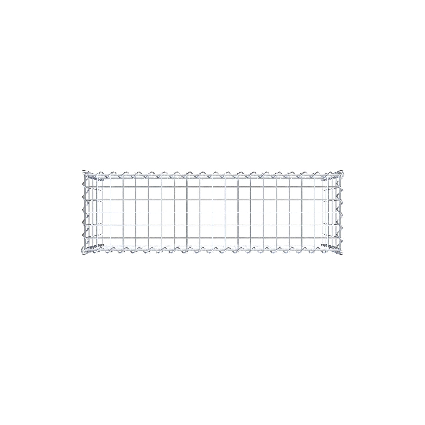 Gabião tipo 3 100 cm x 50 cm x 30 cm (C x A x P), malhagem 5 cm x 10 cm, espiral