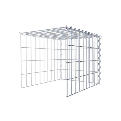 Opvokset gabion type 4 50 cm x 40 cm x 40 cm (L x H x D), maskestørrelse 5 cm x 10 cm, spiral