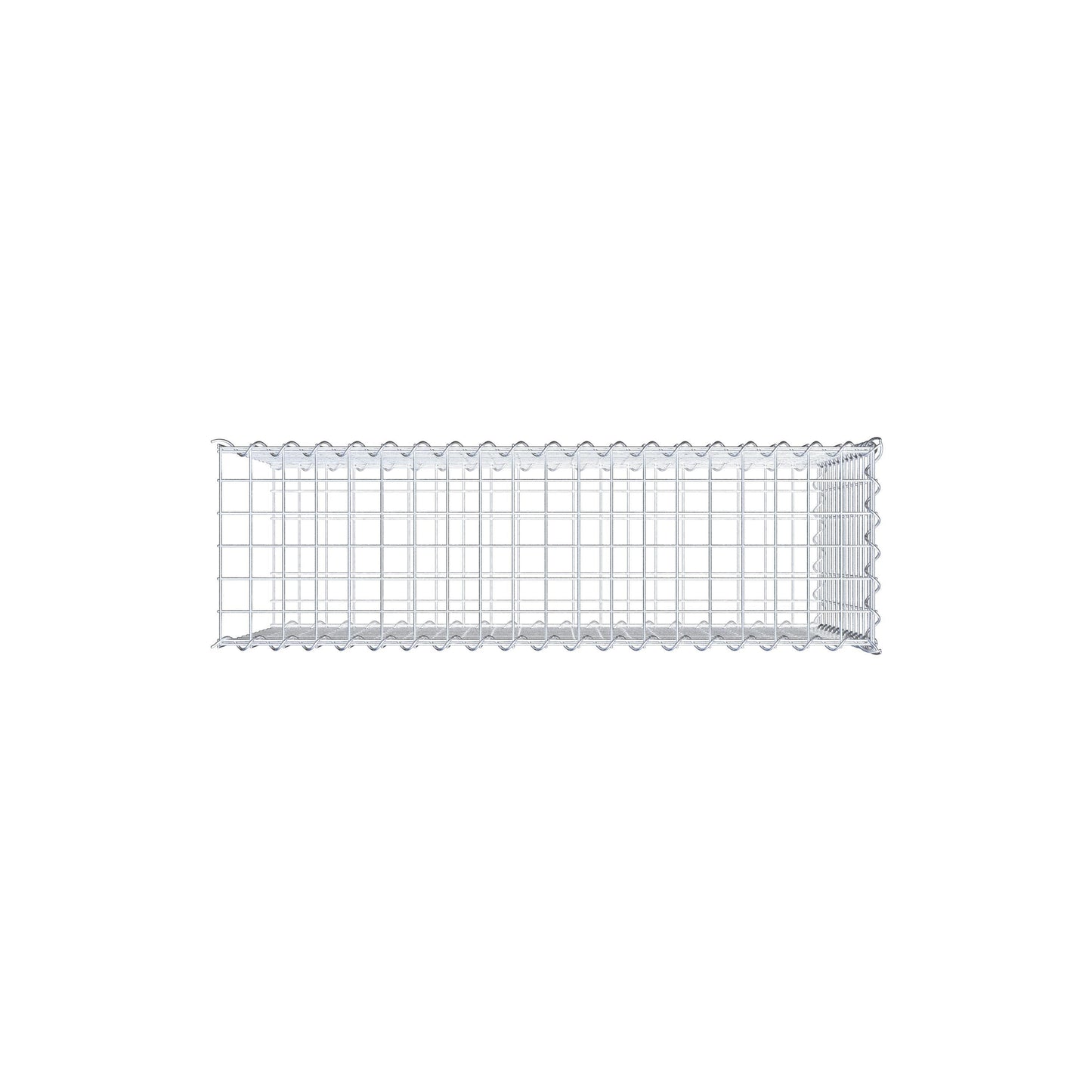 Gavión adulto tipo 2 100 cm x 60 cm x 30 cm (largo x alto x profundidad), tamaño de malla 5 cm x 5 cm, espiral