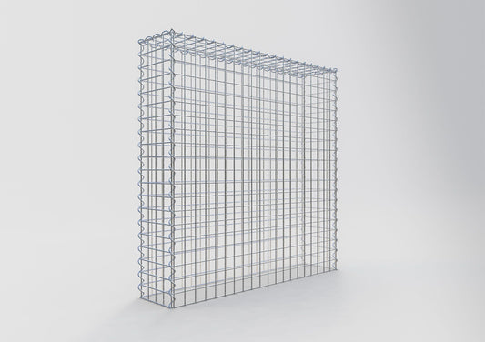 Opvokset gabion type 3 100 cm x 100 cm x 20 cm (L x H x D), maskestørrelse 5 cm x 5 cm, spiral