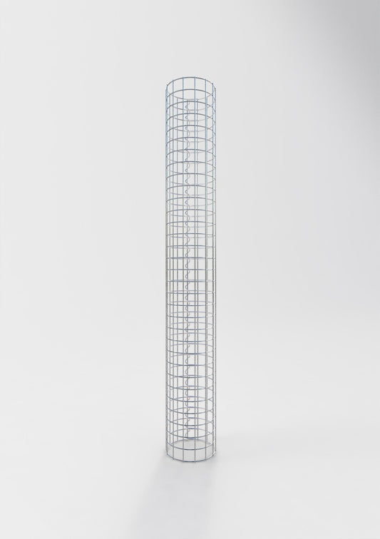 Colonne de gabion ronde 22 cm de diamètre, 160 cm de hauteur, maille 5 cm x 5 cm