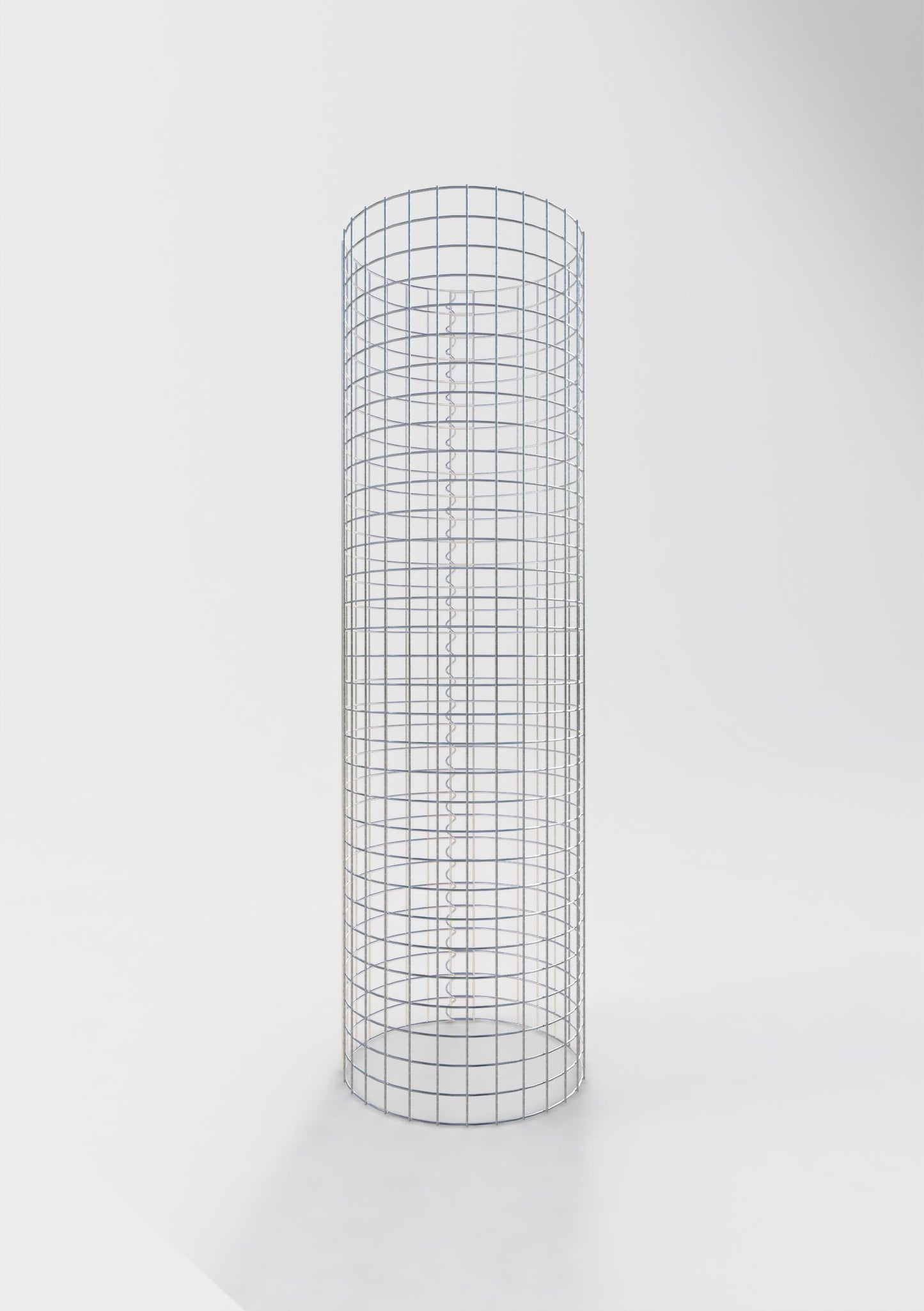 Coluna de gabião redonda 42 cm de diâmetro, 160 cm de altura, malhagem 5 cm x 5 cm