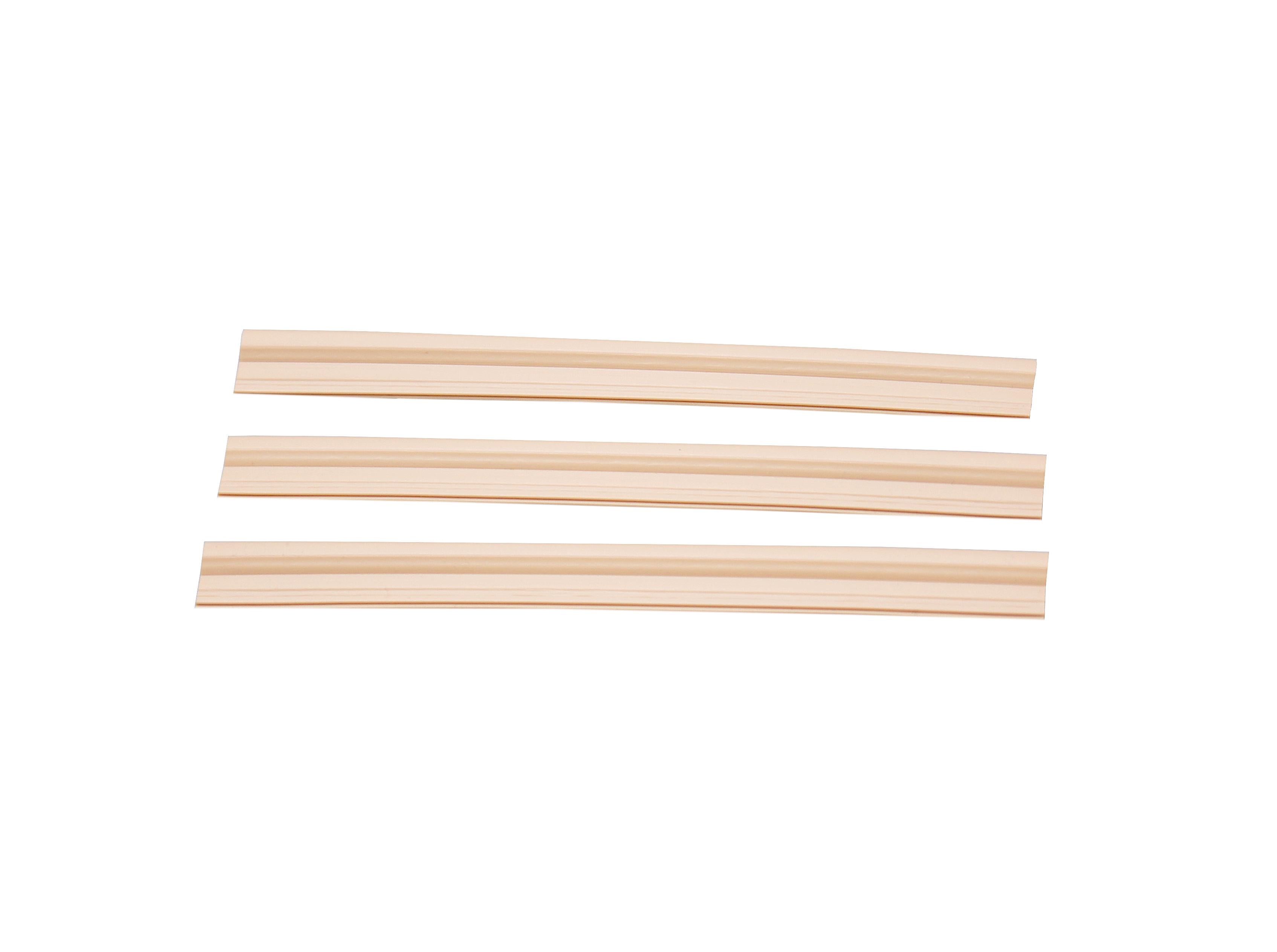 2x clips de fixation pour bandes brise-vue beige MW 5 x 20 cm