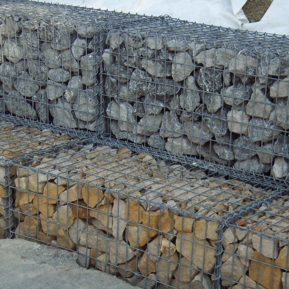 Gabion 100 cm x 50 cm x 50 cm (L x H x P), maille 5 cm x 10 cm, spirale