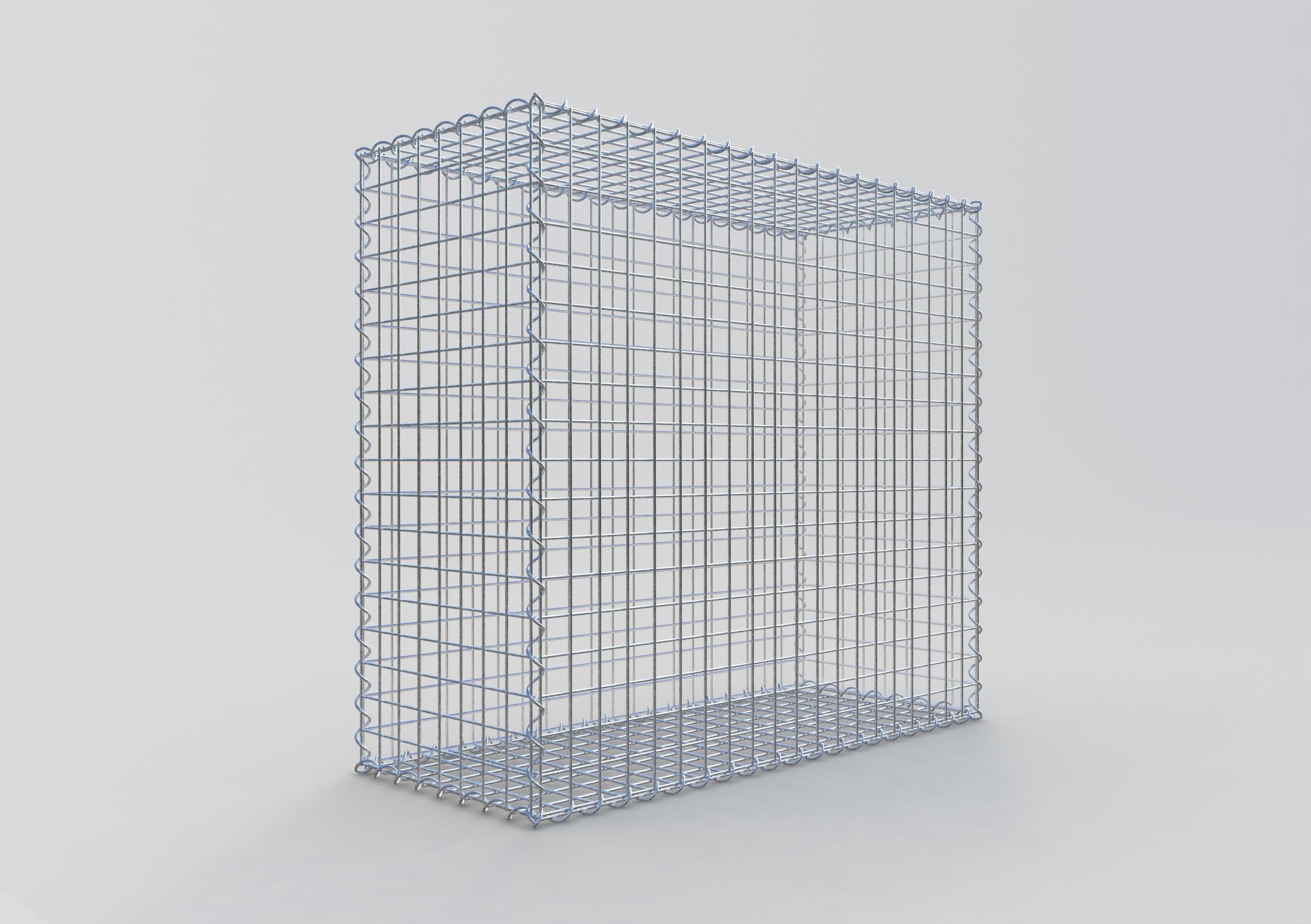 Gabion 100 cm x 90 cm x 40 cm (L x H x P), maille 5 cm x 5 cm, spirale